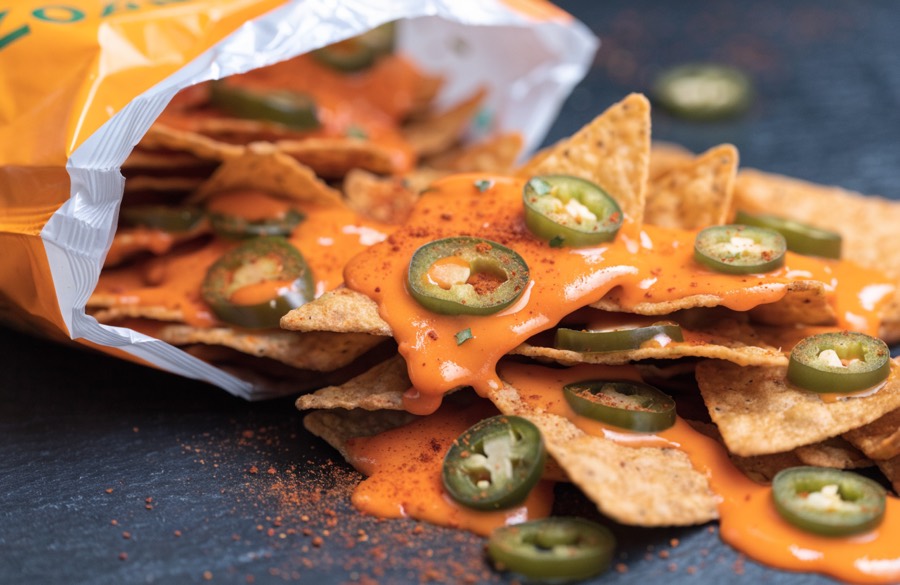 Placeholder photograph representing chips with cheese